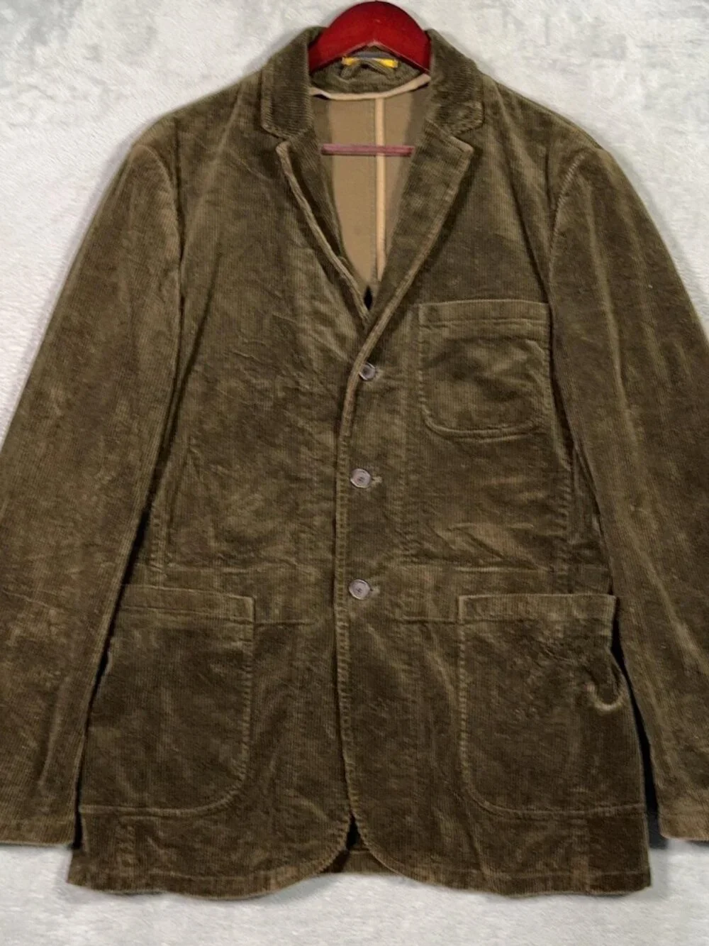 Rugby Ralph Lauren Blazer Mens Medium Brown Corduroy Sport Coat Jacket Casual